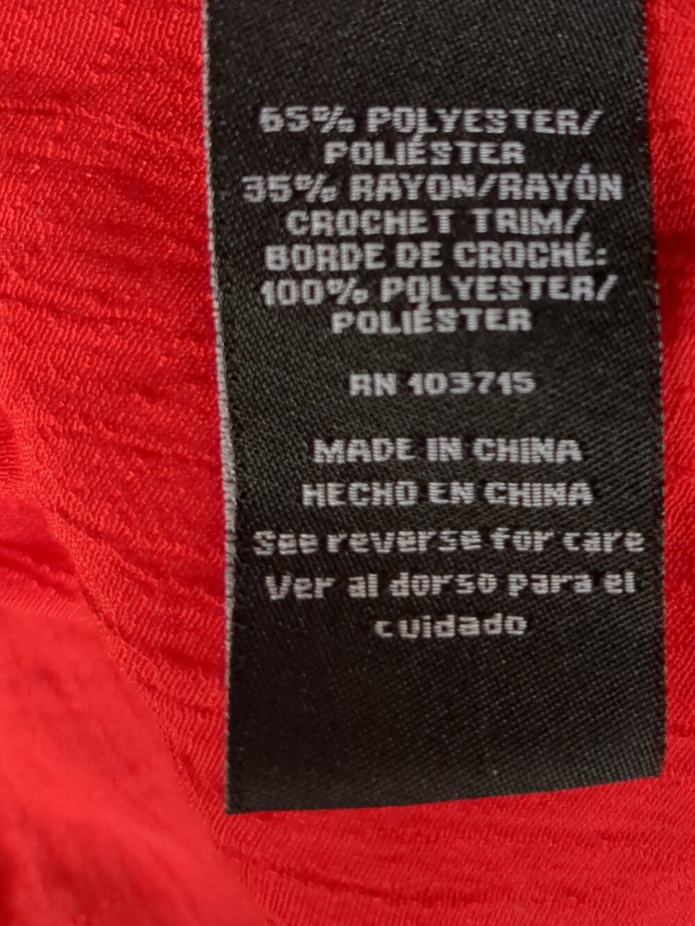Red Long Sleeve Tunic - Picture 11 of 11